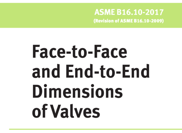 ASME B16.10- 2017