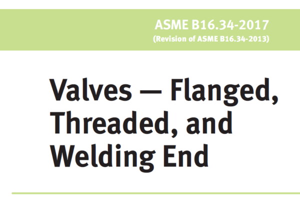 ASME B16.34 - 2017