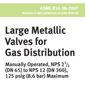 ASME B16.38 - 2007