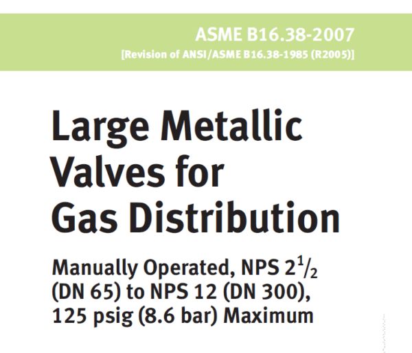 ASME B16.38 - 2007