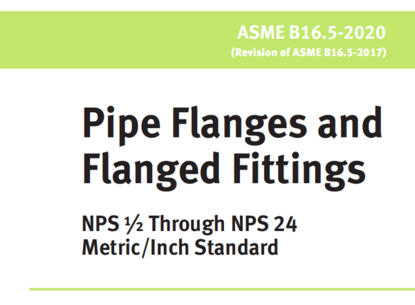 ASME B16.5- 2020