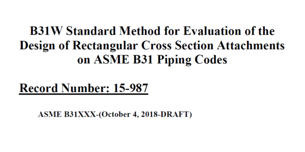 ASME B31W- 2018