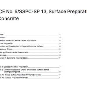 NACE No.6 SSPC-SP 13 -(2018)