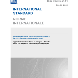 IEC 60335-2-41- 2024