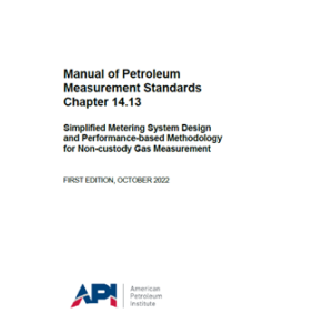 API MPMS-Chapter 14.13- 2022