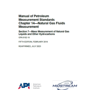 API MPMS-Chapter 14—Natural Gas Fluids- 2023