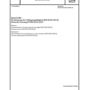 DIN EN ISO 8256-2024