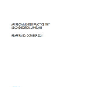 API RP 1167-2021- Pipeline SCADA Alarm Management- استاندارد مدیریت آلارم سیستم اسکادا خطوط لوله