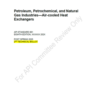 API 661- 2025-DRAFT