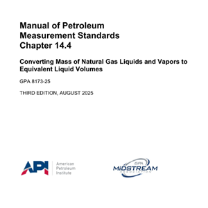 API MPMS-Chapter 14.4- 2025